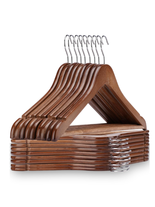 2 Dark Wood Hanger