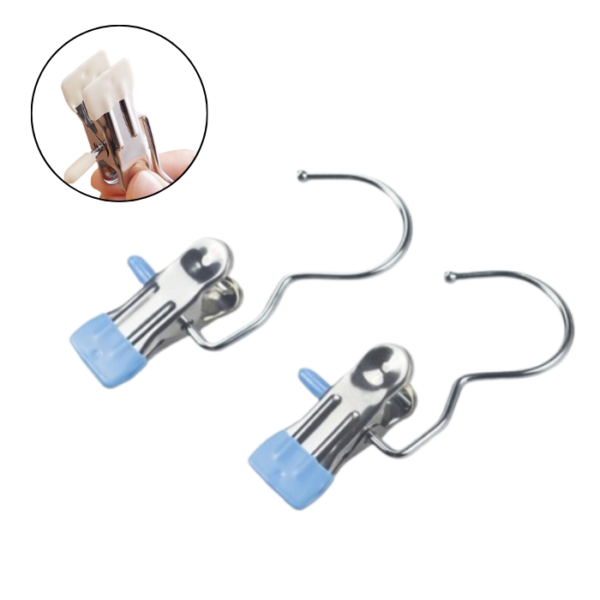 Multifunctional Single Hook Clip With Hook Clip for Pants and skirts, drying clip, hook clip, hat storage clip