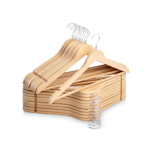 1 Natural Wood Hanger
