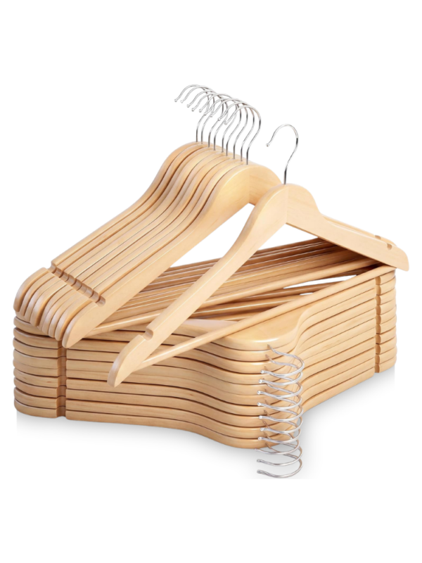1 Natural Wood Hanger