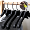 Plastic Hanger Extra Wide Suit Hangers Notched Shoulders & 360° Swivel Hooks