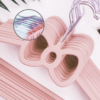Premium Non-slip Plastic Hangers Pink Love Shape Wardrobe Storage Pink Hanger Love Hanger Ribbon Hanger