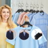 Plastic Hanger Extra Wide Suit Hangers Notched Shoulders & 360° Swivel Hooks