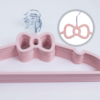 Premium Non-slip Plastic Hangers Pink Love Shape Wardrobe Storage Pink Hanger Love Hanger Ribbon Hanger