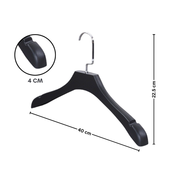 Plastic Hanger Extra Wide Suit Hangers Notched Shoulders & 360° Swivel Hooks