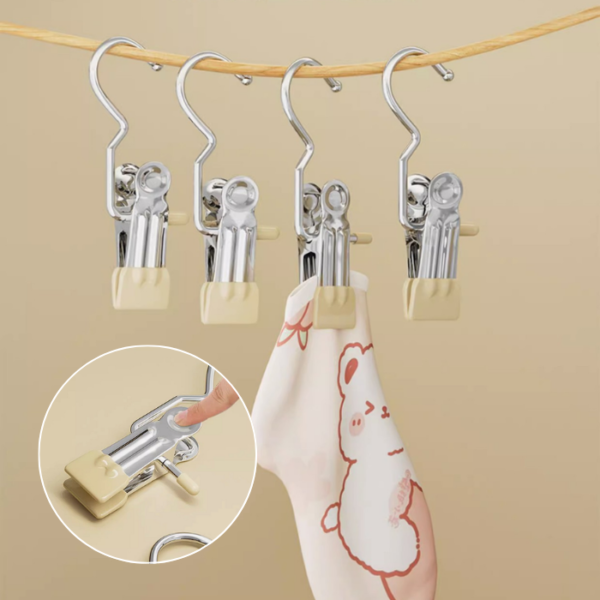 Multifunctional Single Hook Clip With Hook Clip for Pants and skirts, drying clip, hook clip, hat storage clip