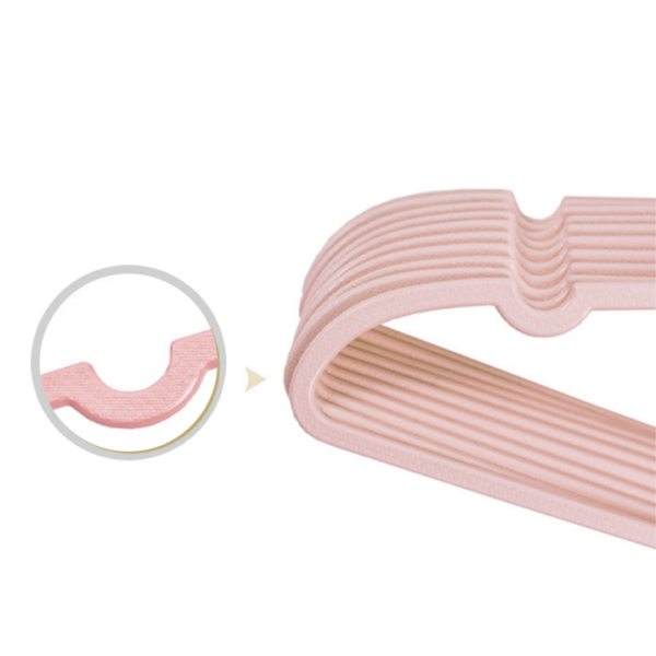 Premium Non-slip Plastic Hangers Pink Love Shape Wardrobe Storage Pink Hanger Love Hanger Ribbon Hanger