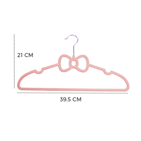 Premium Non-slip Plastic Hangers Pink Love Shape Wardrobe Storage Pink Hanger Love Hanger Ribbon Hanger