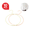 Tudung Hanger Emas Smooth Round Clothes Hangers Metal Scarf Rack Closet Organization Storage Holder Gold Tudung Hanger
