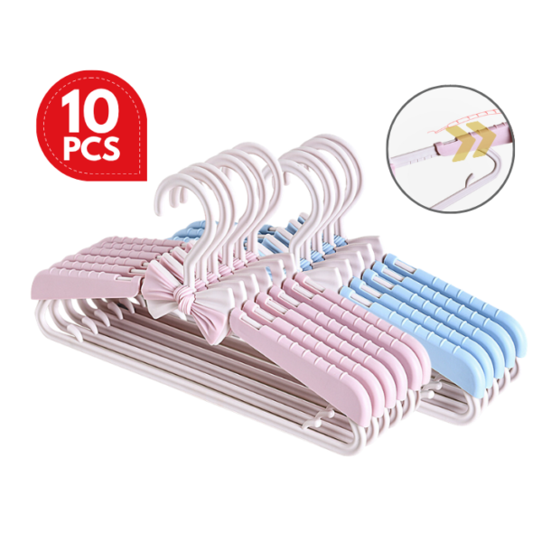 Premium Retractable Hanger Baby Hanger Cute Cartoon Kids Hanger Space Saving Baby Wardrobe Hangers Adjustable Hanger