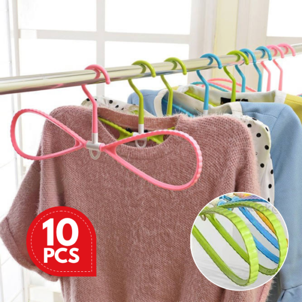 8 Shape Hanger Round 360 Rotation Multipurpose Out Door Hanger Rotating three-dimensional plastic non-slip hanger