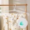 Retractable Clothes Hanger Plastic Seamless Extendable Rotatable Clothes Support For Towel Space Saver