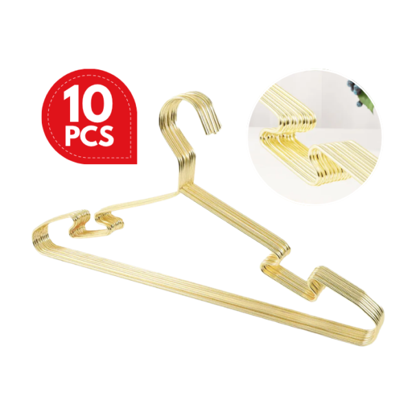 Metal Hanger Wire Hanger Electroplating Color High Manganese Steel Traceless Non-slip Hanger