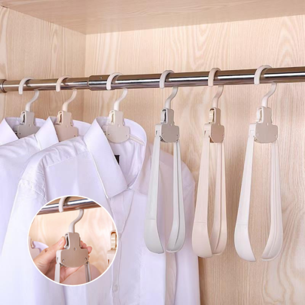 Multi-functional Traceless Home Folding Clothes Hanger Portable Travel Drying Folding Seamless Hanger