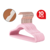 Non-slip Rose Gold Velvet Baby Hanger Budak Toddler Kid Hanger Kanak Clothes Hangers Hangers with Swivel Hook Design