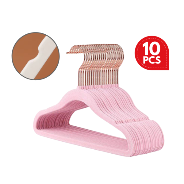 Non-slip Rose Gold Velvet Baby Hanger Budak Toddler Kid Hanger Kanak Clothes Hangers Hangers with Swivel Hook Design