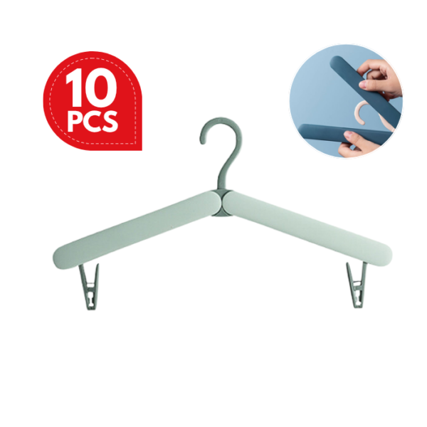 Foldable Collapsible Plastic Travel Non-Slip Hangers Cloth Hanger Travel Hanger Foldable Hanger Small Folding Hanger
