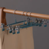 Multifunctional Household Pant Hanger Non-slip Clip Trouser Rack  Stainless Steel Seamless Hanger Penyangkut Seluar