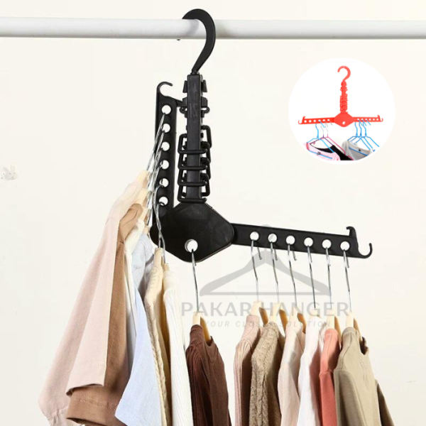 High Quality 21 Slots Foldable Rotatable Multipurpose Magic Clothes Hanger Wardrobe Organizer