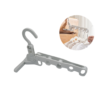 Space Saving Foldable Hanger Plastic Travel Drying Rack with 5 Holes Easy to Install with No Tools Needed Door Hook