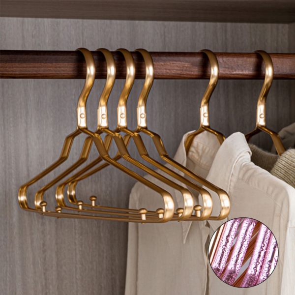 Aluminum Alloy Baby Clothes Hangers Heavy Duty Non-Slip Space Saving Kid Hanger
