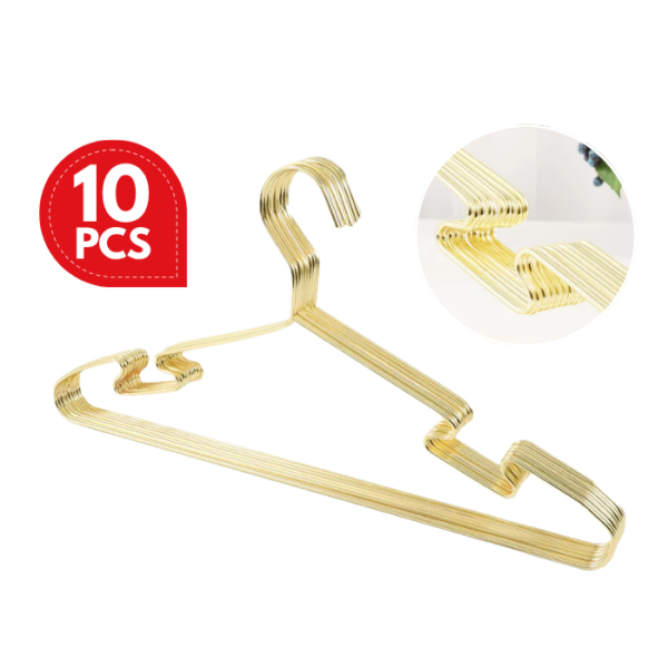Metal Hanger Wire Hanger Electroplating Color High Manganese Steel Traceless Non-slip Hanger
