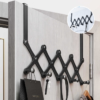 Stainless Steel Door Hook Punch-free Hook Behind the Door  Clothes Hanger Dormitory Bedroom Door Back Storage