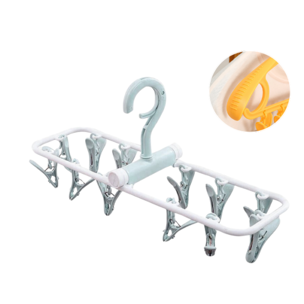 12 Clip Foldable Hanger