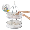 Gray Edging Drying Basket Double-folding Net Pocket