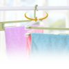 Foldable Multi-purpose Plastic Clothes Hanger Towel Hanger Home Bed Sheets and Blanket Expandable