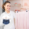 Adjustable Solid Wood Pants Hanger Natural Smooth Finish High-Grade with Sturdy Metal Rubber Padded Clips Wooden Hanger