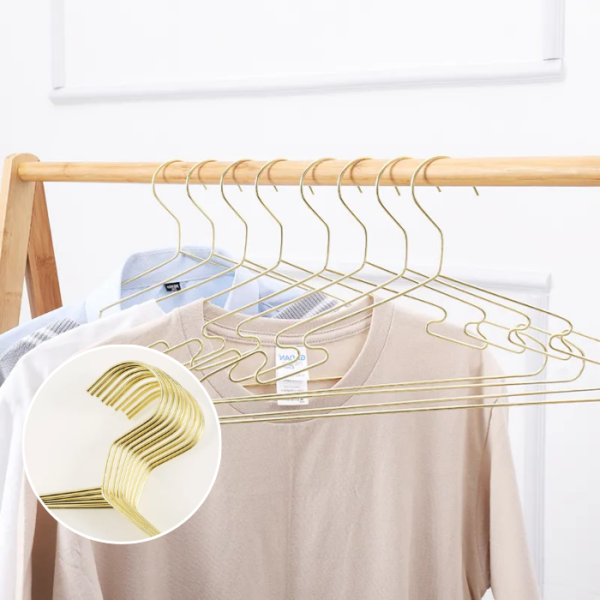 Metal Hanger Wire Hanger Electroplating Color High Manganese Steel Traceless Non-slip Hanger