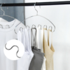 Stainless Steel Hanger Solid Bold Hanger Tie Scarf Storage Rack Multifunctional
