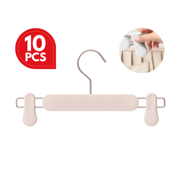 Adjustable Non-Slip Clip Hanger 28cm – Multi-Purpose Clothes & Pants Organizer Trouser Hanger High Quality Anti-slip