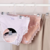 Household Plastic Tudung Hanger Underwear Bra Hanger Hanging Clothespins Mini Hangers Strong Clip Pant Hanger