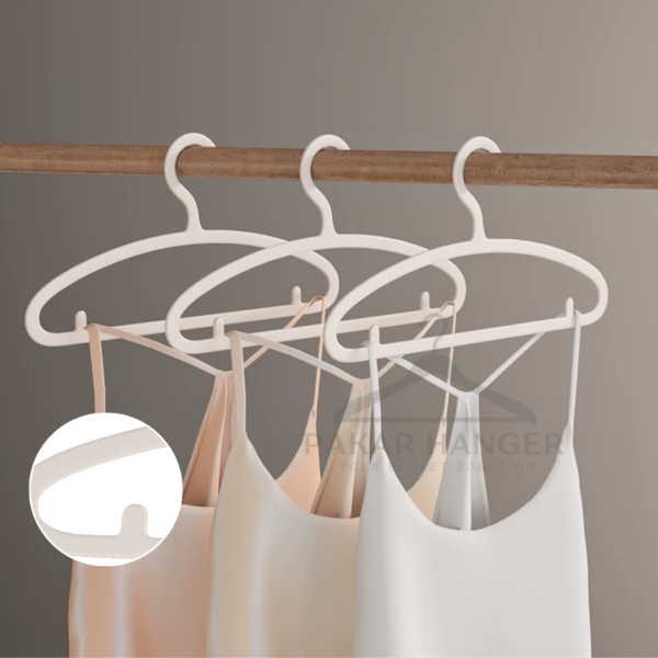 Ultra-thin Non-marking Seamless Hanger with Extra Hook for Pants and Clothes Hanger