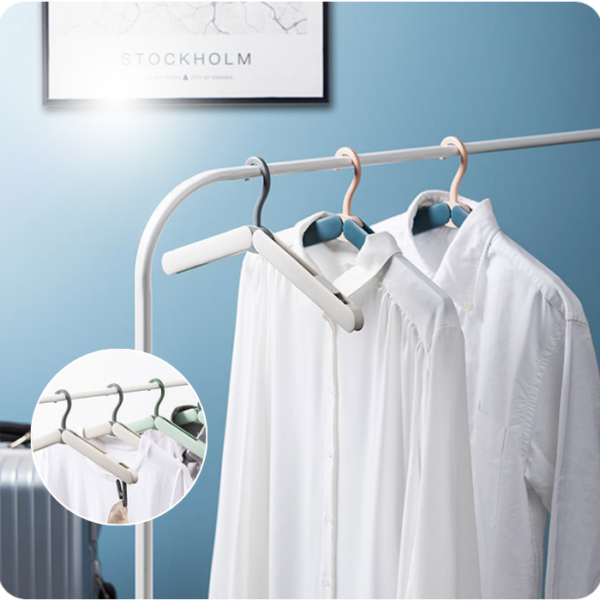 Foldable Collapsible Plastic Travel Non-Slip Hangers Cloth Hanger Travel Hanger Foldable Hanger Small Folding Hanger