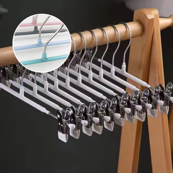 Multifunctional Household Pant Hanger Non-slip Clip Trouser Rack  Stainless Steel Seamless Hanger Penyangkut Seluar