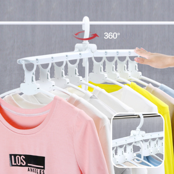 Hanger Drying Clothes Rak Racks Travel Portable Laundry Foldable Adjustable Magic Hanger
