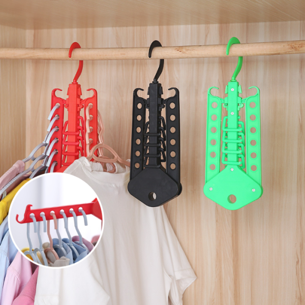 High Quality 21 Slots Foldable Rotatable Multipurpose Magic Clothes Hanger Wardrobe Organizer