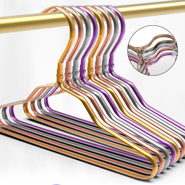 Aluminum Alloy Baby Clothes Hangers Heavy Duty Non-Slip Space Saving Kid Hanger