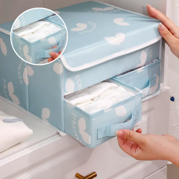 Premium Large-capacity Double-layer Drawer Oxford Cloth Storage Box