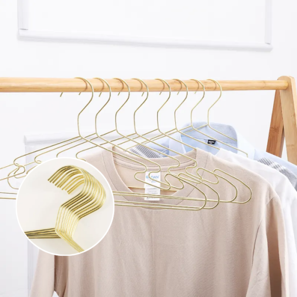 Metal Hanger Wire Hanger Electroplating Color High Manganese Steel Traceless Non-slip Hanger