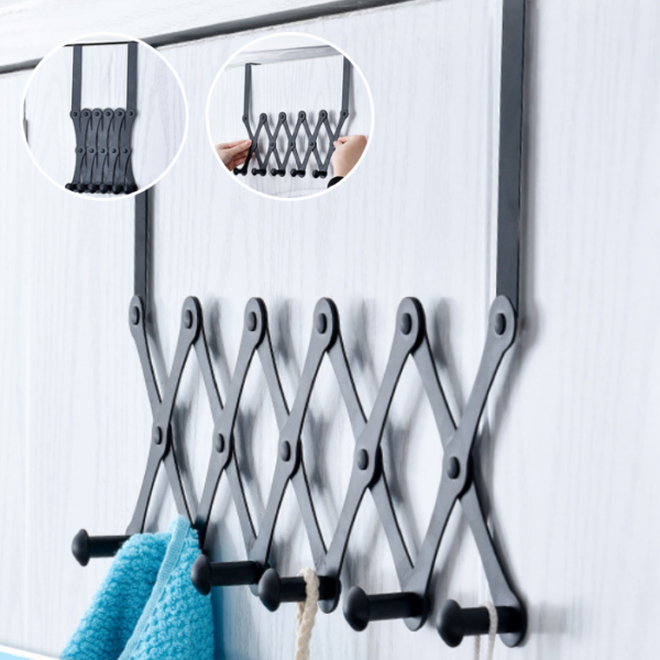 Stainless Steel Door Hook Punch-free Hook Behind the Door  Clothes Hanger Dormitory Bedroom Door Back Storage