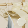 Seamless Anti-slip Durable Hanger Wardrobe Space Saver with Notch Shoulder Pad Durable