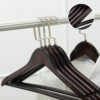 Flat Hook Non-slip  Schima Superba Boutique Solid Clothes Wooden Hanger