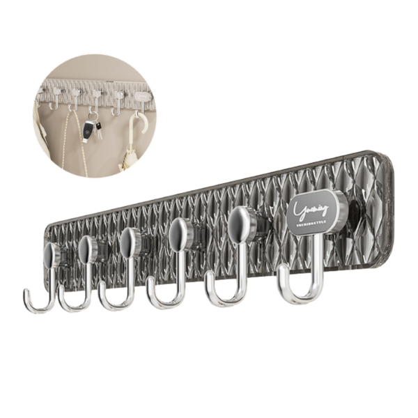 Six-row Punch-free Adhesive Hook