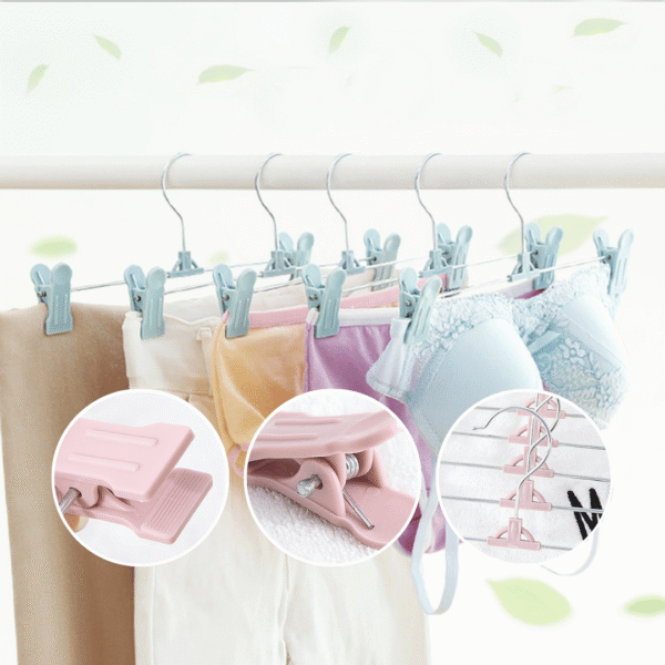 Hangers Pant Skirt Plastic Metal Clips Clothes Trousers Hanger Seluar Hanger Bra