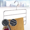 Strong Stainless Steel 5 layer Hanger Trouser Rack Storage Pant Hanger Tudung Hanger Layered Hanger Penyangkut Tudung