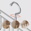 Stainless Steel Multi-head Clothes Hanger Sling Hook Underwear Storage Rack Multi-functional Tie Bra Storage Artifact